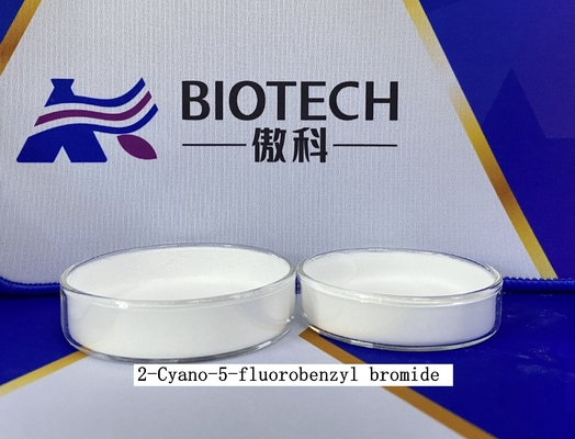 APIs Intermediates 2-Cyano-5-Fluorobenzyl Bromide CAS No. 421552-12-7 White-Like Solid Purity 98% C8H5BrFN