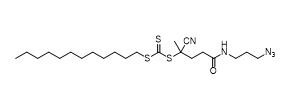 5-((3-Azidopropyl)amino)-2-cyano-5-oxopentan-2-yl Dodecyl Carbonotrithioate CAS No.	1644536-24-2  C22H39N5OS3