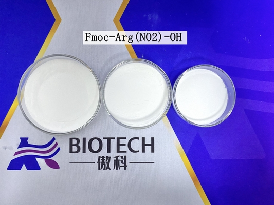 Amino Acid Derivatives Fmoc-Arg(NO2)-OH CAS. 58111-94-7 White Powder Purity 98% C21H23N5O6