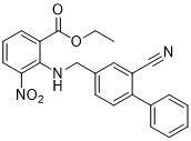 Ethyl 2-(((2-Cyano-[1,1'-Biphenyl]-4-Yl)Methyl)Amino)-3-Nitrobenzoate CAS 136285-67-1 Yellow Crystalline Powder