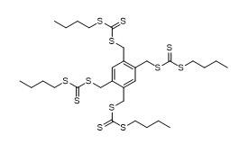C,​C',​C'',​C''''-​[1,​2,​4,​5-​Benzenetetrayltetrak​is(methylene)​] tetrakis(C-​butyl carbonotrithioate)