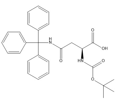 Amino Acid Derivatives Boc-Asn(Trt)-OH CAS. 132388-68-2  White To Almost White Powder To Crystal Purity 98% C28H30N2O5