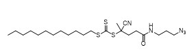 5-((3-Azidopropyl)amino)-2-cyano-5-oxopentan-2-yl Dodecyl Carbonotrithioate CAS No.	1644536-24-2  C22H39N5OS3