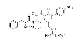 N-Boc-D-Phe-Ala-L-Pip-Arg Pbf-4-Nitroaniline Short Chain Polypeptides Pale Yellow Powder 97%